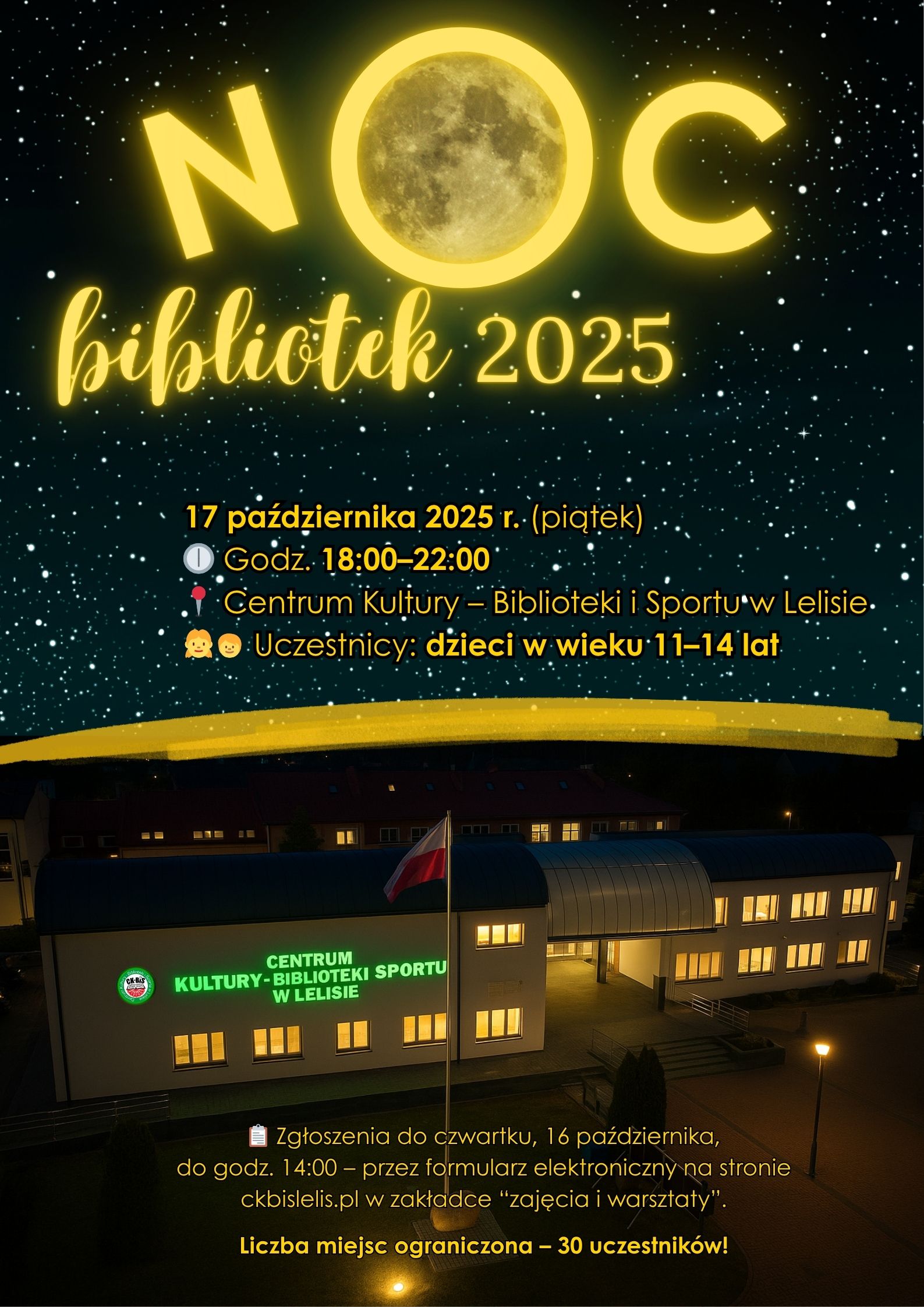 Plakat - Noc Bibliotek Plakat - Noc Bibliotek