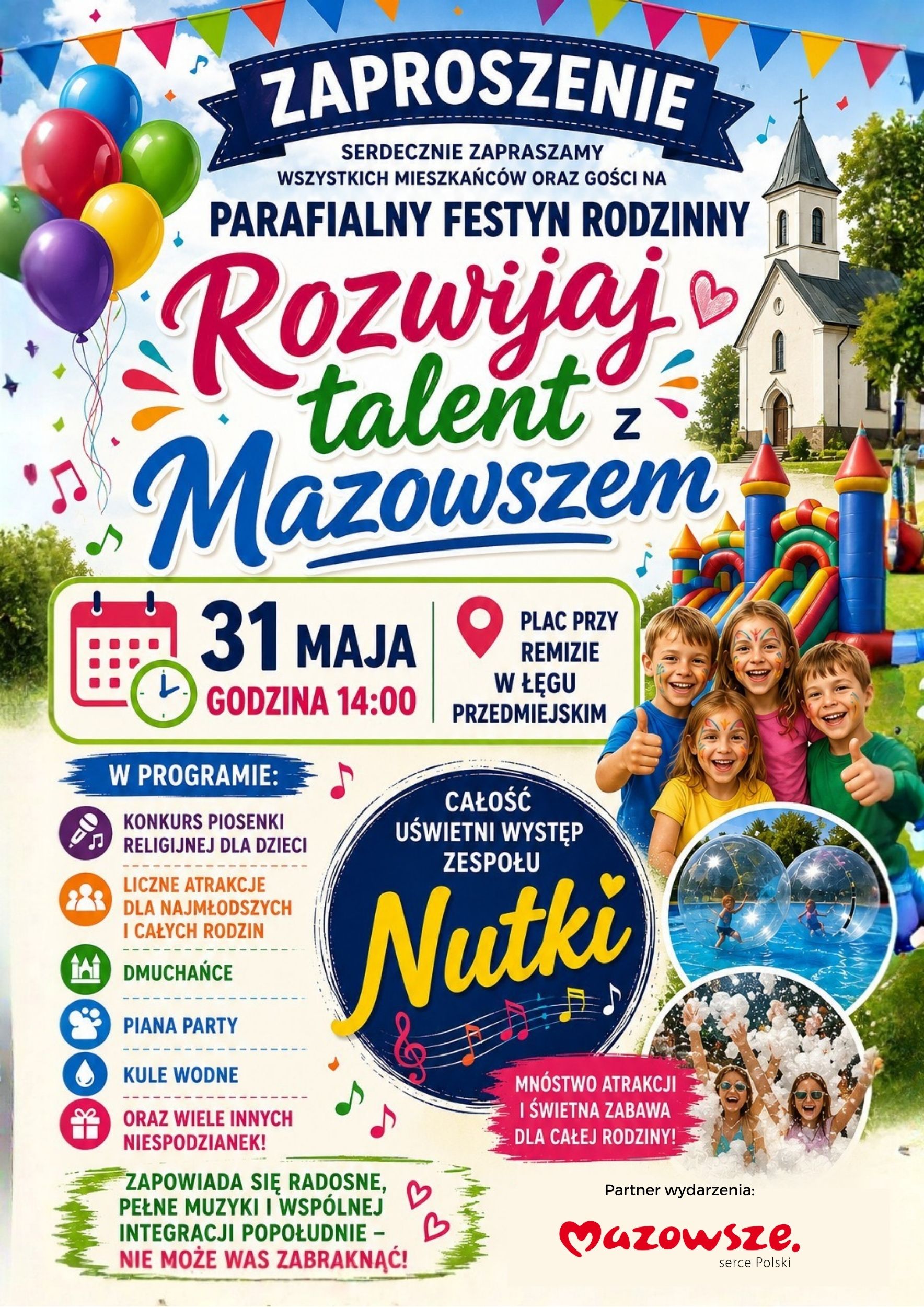 Plakat - Parafialny Festyn Rodzinny