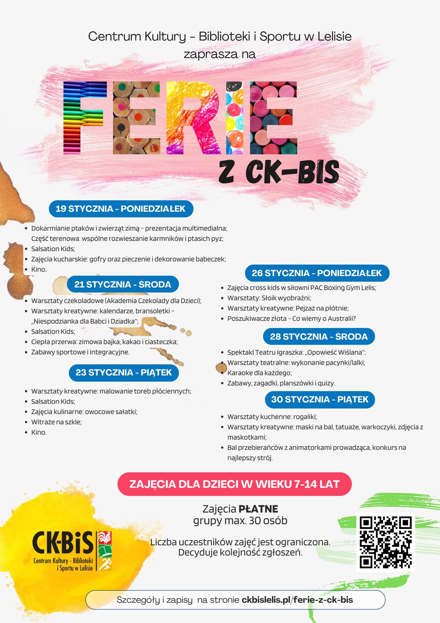 Plakat - Ferie w&nbsp;CKBIS
