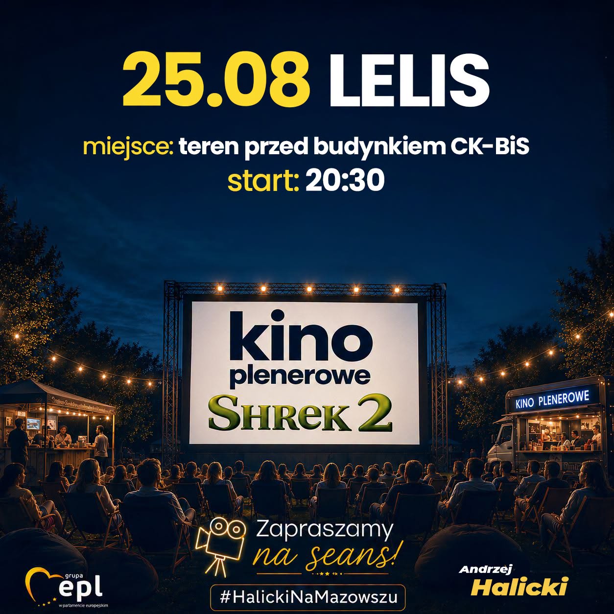 Plakat - kino plenerowe - SHREK 2 Plakat - kino plenerowe - SHREK 2