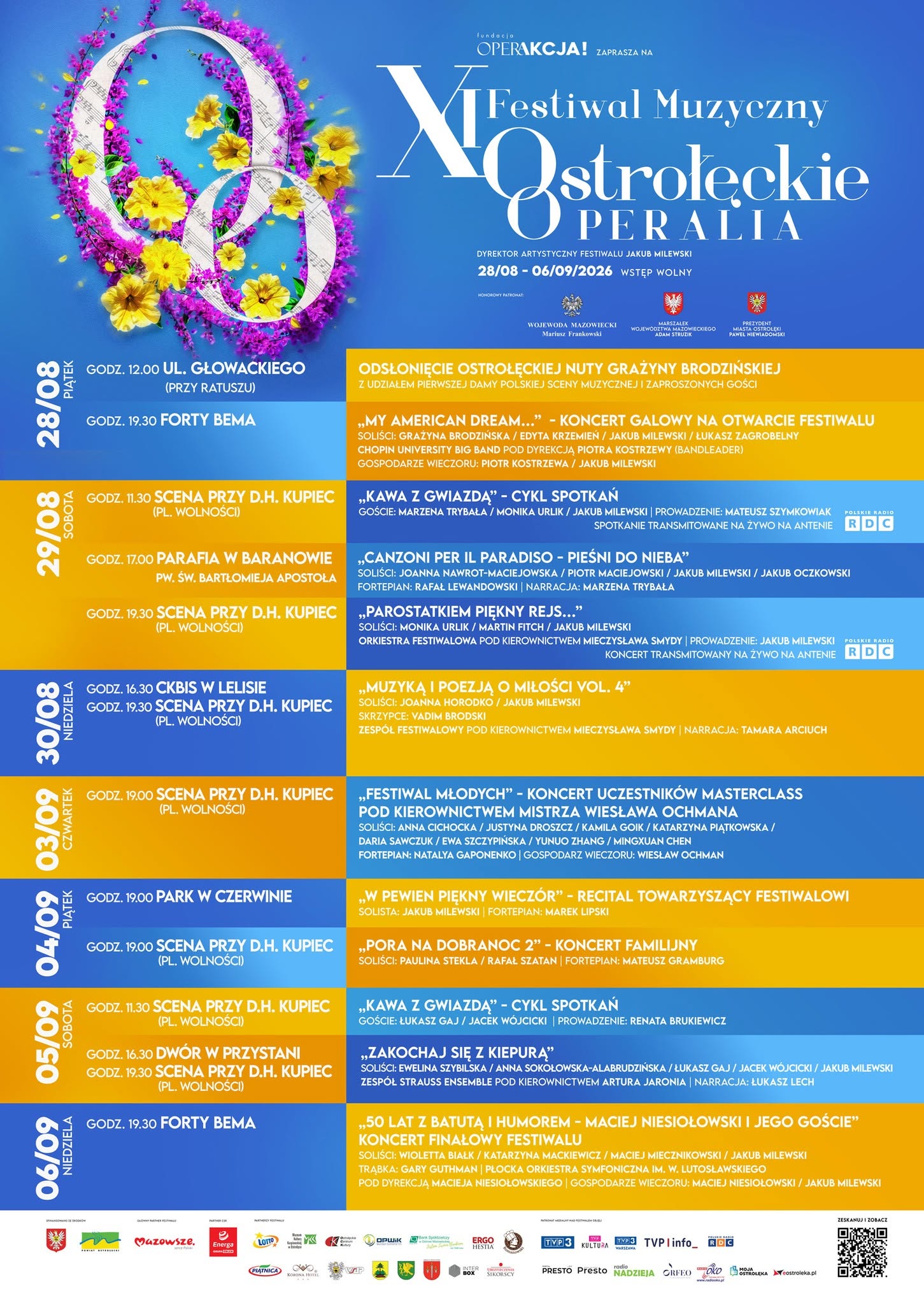 Plakat - Festiwal Muzyczny "Ostrołęckie Operalia" Plakat - Festiwal Muzyczny "Ostrołęckie Operalia"