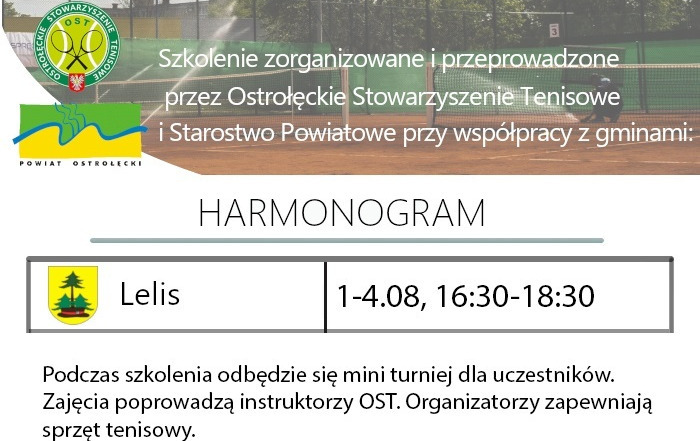 Zdjęcie do Bezpłatne Szkolenie Tenisowe