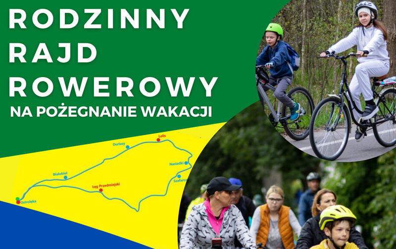 Zdjęcie do RODZINNY RAJD ROWEROWY NA POŻEGNANIE WAKACJI