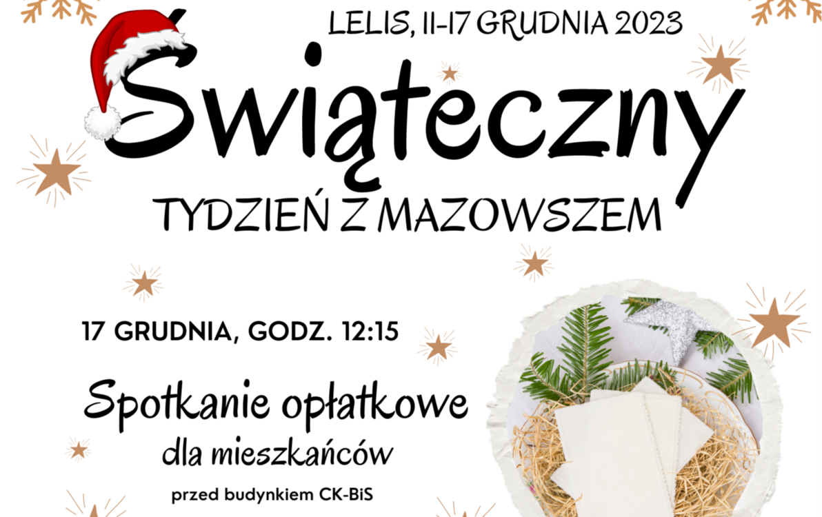 Zdjęcie do SPOTKANIE OPŁATKOWE