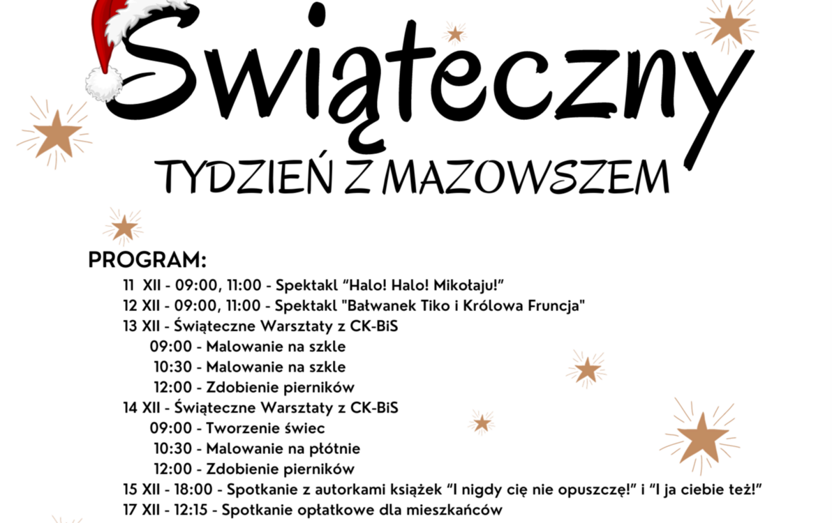 Zdjęcie do Świąteczny tydzień z Mazowszem