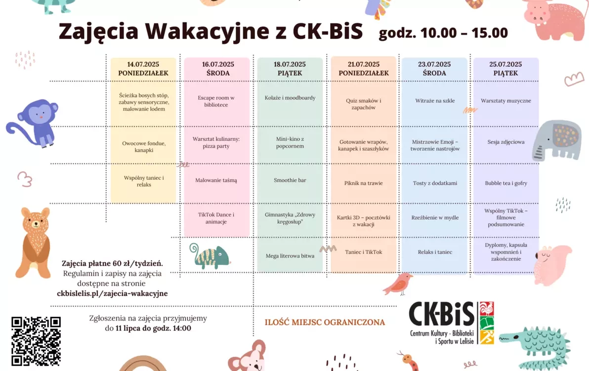 Zdjęcie do Zajęcia wakacyjne w CK-BiS