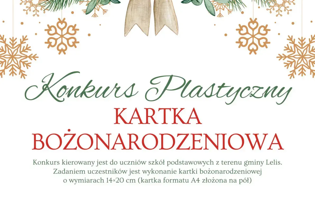Zdjęcie do Konkurs plastyczny KARTKA BOŻONARODZENIOWA