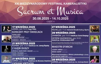XXI Międzynarodowy Festiwal Kameralistyki Sacrum et Musica
