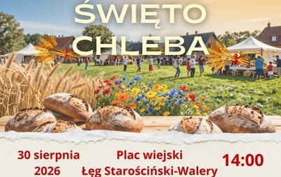Święto Chleba nad Rozogą - plakat